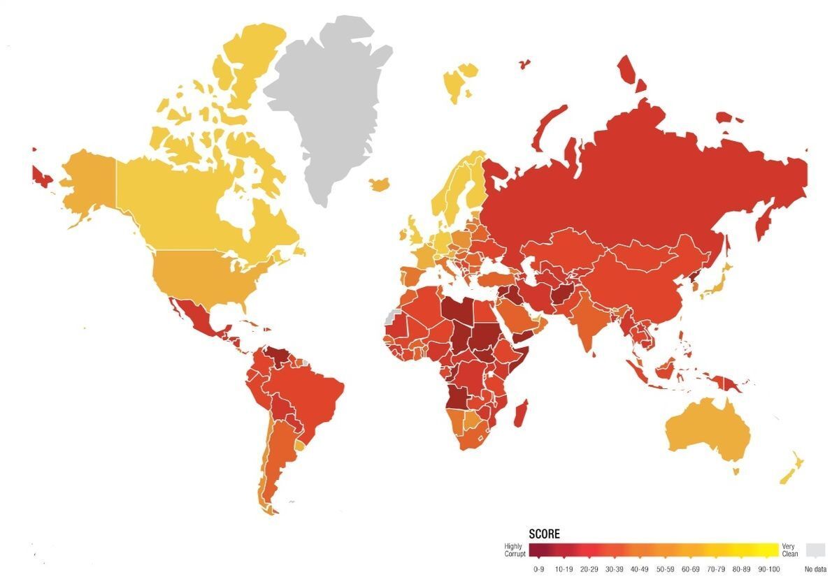 Vyšel Index vnímání korupce pro rok 2018, Česká republika si polepšila